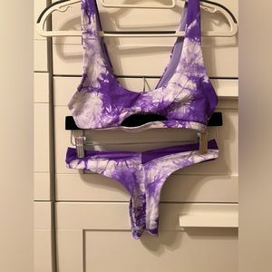 ONEONE Swimwear Purple Tie Dye Bikini